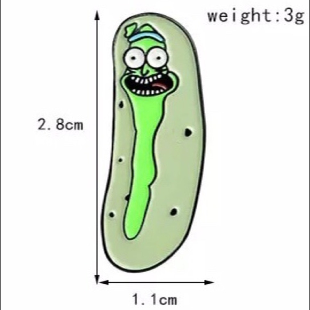Pickle Rick Enamel Pin - Picture 2 of 3